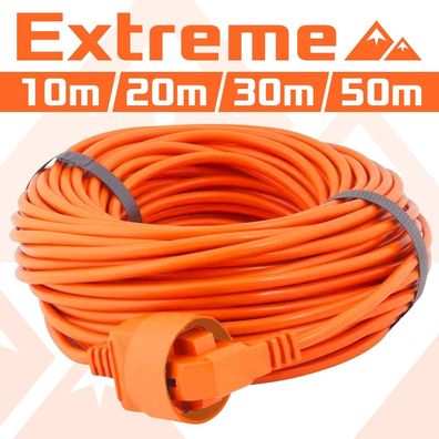 Verlängerungskabel 10, 20, 30, 50 m Extreme Orange Verlängerung Kabel