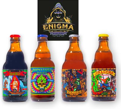 Enigma Brewery Mix - Je 1 x Hades- Hopnytized- Ragnarök & Dragona 0,33l