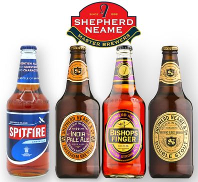 Sheperd Neame Mix-Je 1 x Spitfire Amber Ale - IPA - Bishops Finger- Double Stout