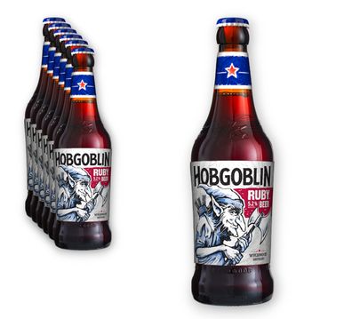 6 x Wychwood Hobgoblin Ruby Beer 0,5l- Das legendäre Bier der Wychwood Brauerei