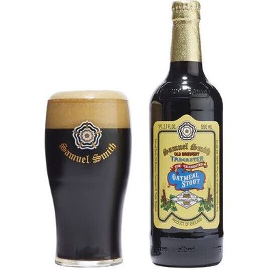 Samuel Smith Oatmeal Stout 0,35l -Bio - Dunkles Bier aus Großbritannien mit 5%