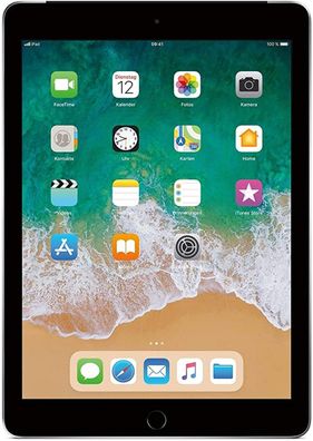 Apple iPad 5. Generation (2017) 128GB Wi-Fi & Cellular Space Gray - Wie Neu