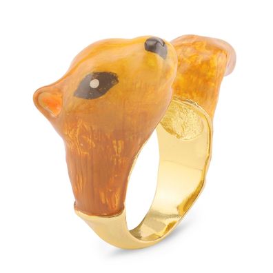 Eichhörnchen Ring vergoldet