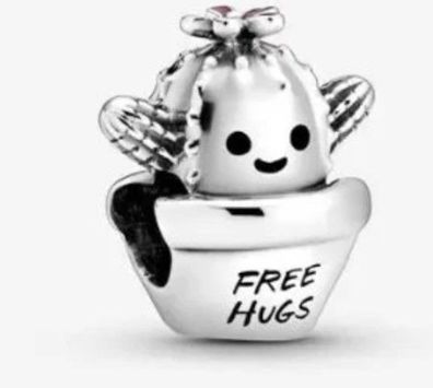 Pandora „Free Hugs“ Kaktus Charm-Anhänger 925 Sterling-Silber