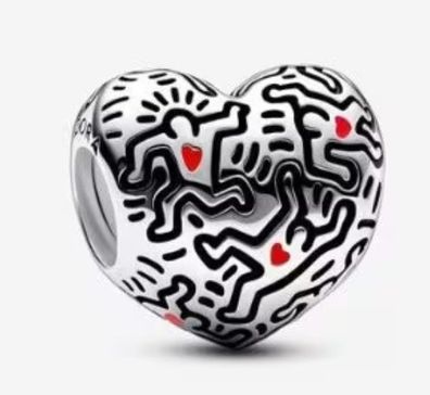 Keith Haring™ x Pandora Line Art Menschen Charm