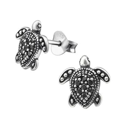 Schildkröte Ohrringe aus 925 Silber