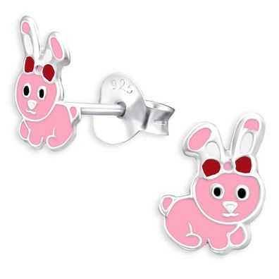Kaninchen Kinder Ohrringe aus 925 Silber