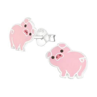 Schweine Ohrringe aus 925 Silber
