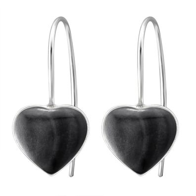 Herz Ohrringe aus 925 Silber