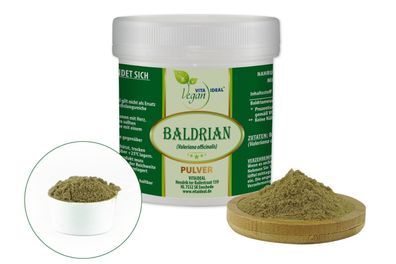 VITA IDEAL Vegan® Baldrianwurzel Pulver Valeriana officinal. Tagesportion 1000mg