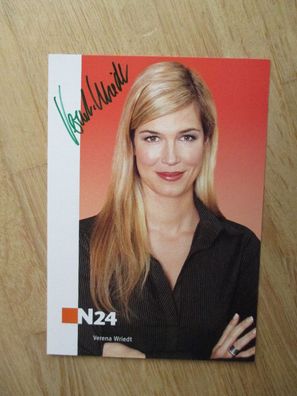 N24 Fernsehmoderatorin Verena Wriedt - handsigniertes Autogramm!!!