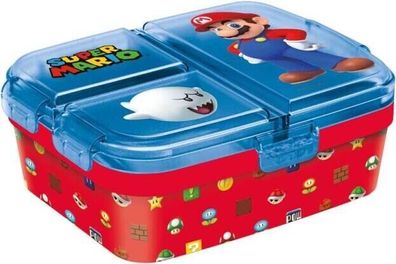 Super Mario Bros. Multifach Lunchbox, Mehrkammer-Sandwichbox, Brotdose, BPA frei