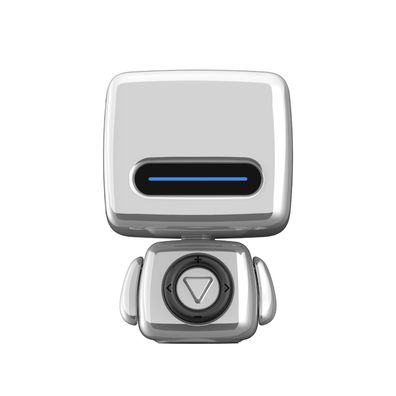 Mini süßer tragbarer Roboter Bluetooth Lautsprecher (Grau)