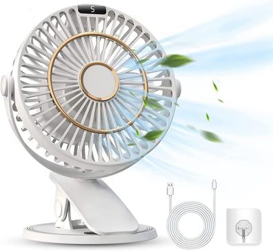 Wiederaufladbarer leiser USB-Tischventilator