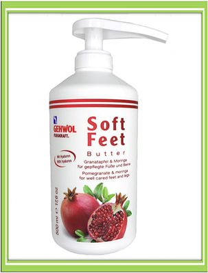 Gehwol Fusskraft Soft Feet Butter Granatapfel & Moringa 500ml |€80, -/ L