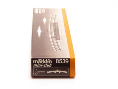 Märklin 8539 mini-club - Schaltgleisstück gebogen - R 220 mm - Originalverpackung B