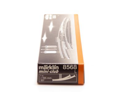 Märklin mini-club 8568 - Linke elektrische Bogenweiche - Spur Z Originalverpackung B