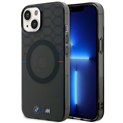 Handyhülle Case iPhone 14 Plus BMW Silikon Tricolor MagSafe kompatibel
