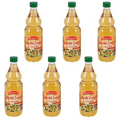 Hengstenberg Apfel Essig in der PET Flasche vegan 750ml 6er Pack