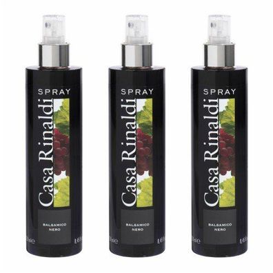 Casa Rinaldi Aceto Blasamico di Modena IGP Spray 3x250ml 3er Pack