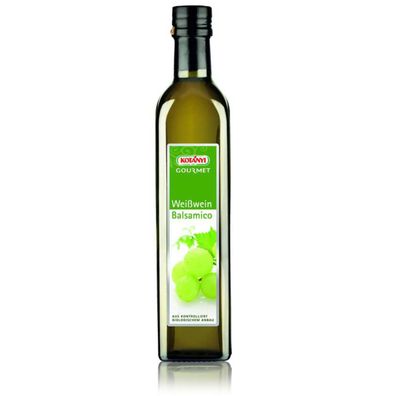 Kotanyi Gourmet Weißwein Balsamessig süßlich und fruchtig Bio 500ml