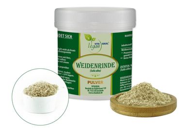 VITA IDEAL Vegan® Weidenrinde Pulver - Salicis alba Cort - Tagesportion 460mg