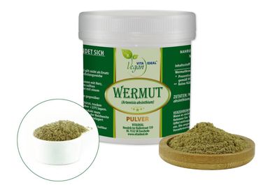 VITA IDEAL Vegan® Wermut Kraut Pulver - Artemisia absinthium- Tagesportion 540mg