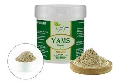 VITA IDEAL Vegan® Yams Wurzel Pulver -Dioscorea-Yamswurzel- Tagesportion 1000mg