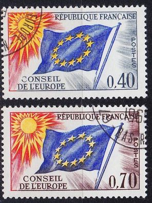 Frankreich FRANCE [Europarat] MiNr 0013-14 ( O/ used ) CEPT