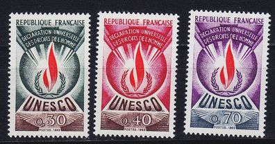 Frankreich FRANCE [Unesco] MiNr 0009-11 ( * */ mnh ) UNO