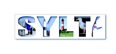 Sylt Nordsee Insel Premium XL Magnet 12 cm Holz Souvenir Germany Buchstaben