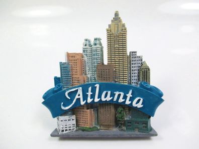 Atlanta Poly Magnet Georgia Souvenir USA Amerika Skyline Stadtansicht
