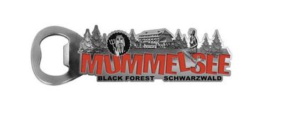 Mummelsee Schwarzwald Black Forest Flaschenöffner Metall Magnet Souvenir