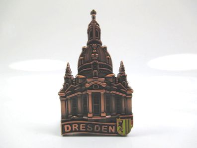 Dresden Frauenkirche Magnet Metall Souvenir Germany Deutschland (redbro)