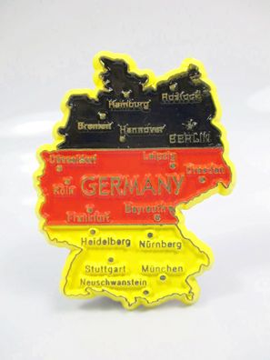 Germany Landkarte Umriß Rubber Magnet Souvenir Berlin Hamburg Köln ...