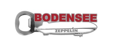 Bodensee Bayern Zeppelin Flaschenöffner mit Metall Magnet Souvenir Germany