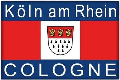 Köln am Rhein Karneval Fasching Wappen Foto Magnet Souvenir Germany
