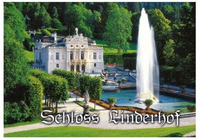 Schloss Linderhof Castle Bayern Alpen Foto Magnet Souvenir Germany