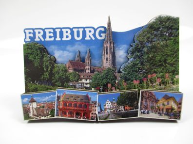 Freiburg Martinstor Rathaus Premium Magnet Holz Souvenir Germany (95)