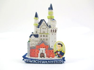 Schloss Neuschwanstein König Ludwig Premium Magnet Poly Souvenir Germany (73)