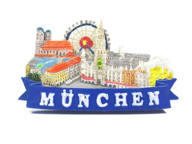 München Marienplatz Frauenkirche Premium Magnet Poly Souvenir Germany (65)