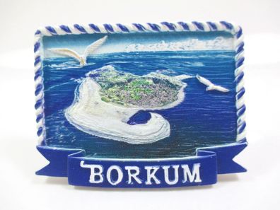 Borkum Insel Niedersachsen Premium Magnet Poly Souvenir Germany (12)