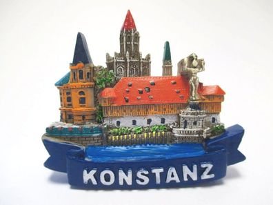 Konstanz Bodensee Germany Poly Magnet Souvenir (388)