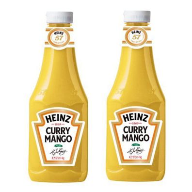 Heinz Curry Mango Sauce fruchtige cremig pikante Sauce 875ml 2er Pack