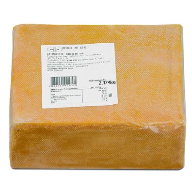 Hymor Raclette-Käse 4x ca. 2kg 1/4 Laib Coq D´or halbfester Schnitt-Käse Frankreich