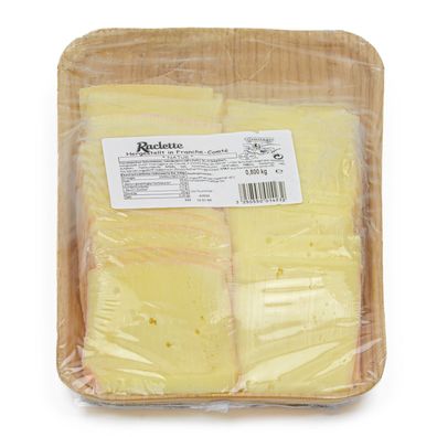 Hymor Natur Raclette-Käse in Scheiben 4x 800g Schnitt-Käse aus Frankreich Ermitage