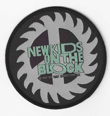 New Kids on the Block Logo gewebter Aufnäher woven Patch 100% offizielles Merch rund