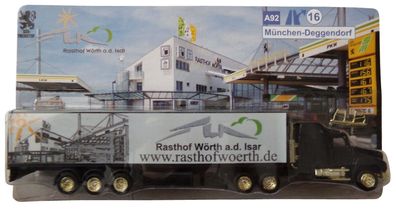 Rasthof Wörth Nr.01 - München Deggendorf - Mack Hauber - US Sattelzug