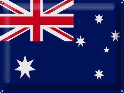 Blechschild Flagge Australien 40x30 cm Flag of Australia Deko Schild tin sign