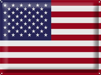 Blechschild Flagge Vereinigte Staaten 40x30cm United States Deko Schild tin sign